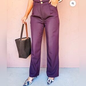 Edit By Nine Dark Brown Slacks